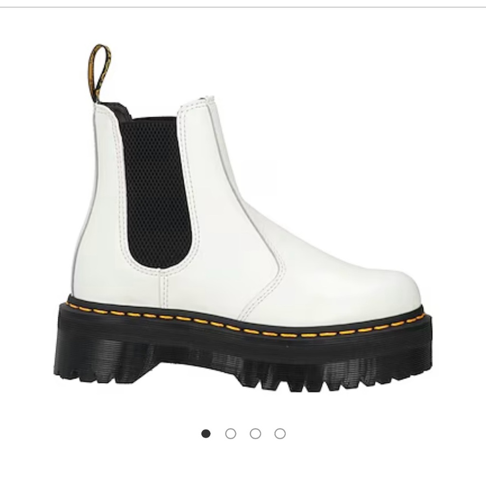 Doc Martens White Platform Chelsea Boots